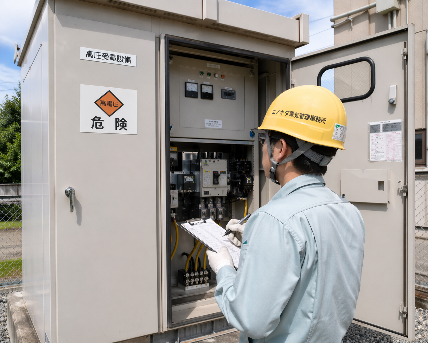 受変電設備のキュービクル